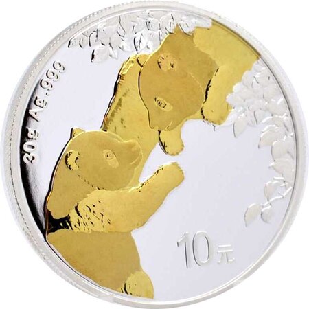 Pièce de monnaie en Argent 10 Yuan g 30 Millésime 2023 CHINA PANDA