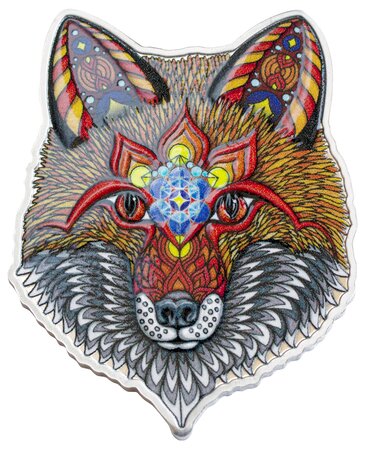 ELECTRIC FOX Spirit Animals Phil Lewis 1 onces argent monnaie 2 Dollars Solomon Islands 2021