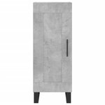 vidaXL Buffet haut Gris béton 34 5x34x180 cm Bois d'ingénierie