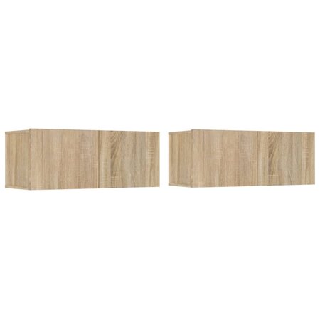 vidaXL Meubles TV 2 Pièces Chêne sonoma 80x30x30 cm Bois d'ingénierie