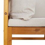 vidaXL Canapés d'angle sectionnels2Pièces coussins gris clair bois acacia