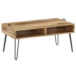 vidaXL Table basse Bois de manguier massif 100 x 60 x 45 cm