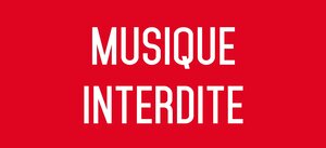 Autocollant vinyl - musique interdite - l.200 x h.100 mm uttscheid