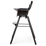 CHILDHOME Chaise haute de bébé 2-en-1 Evolu 2 Noir