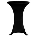 vidaXL Housses élastiques de table Ø 60 cm Noir 4 Pièces