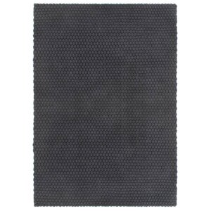 vidaXL Tapis rectangulaire Anthracite 200x300 cm Coton