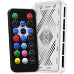 XIGMATEK Galaxy III Essential BX120 ARGB ARCTIC (Pack 3) - Ventilateur 120mm A-RGB pour boitier PC