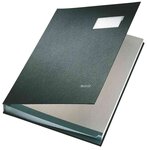 Parapheur revêtu pp extensible 10 compartiments noir leitz