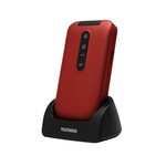 Téléphone portable à clapet 3g - telefunken tm 360 cosi- rouge