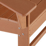 Tectake Chaise de jardin Janis  - marron
