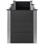 vidaXL Lit surélevé de jardin 300x50x54 cm WPC Gris