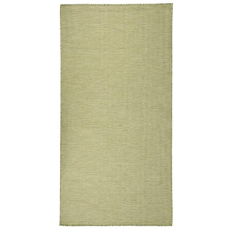 vidaXL Tapis à tissage plat d'extérieur 100x200 cm Vert