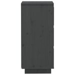 vidaXL Buffets 2 Pièces Gris 32x34x75 cm Bois massif de pin