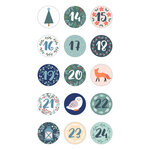 Stickers ronds pour Calendrier de l'Avent - Animaux