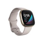 FITBIT - Montre connectée Sense Lunar - Blanc