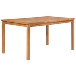 vidaXL Ensemble de salle à manger de jardin 5 Pièces Bois de teck solide