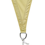 Voile d'ombrage triangulaire grande taille 6 x 6 x 6 m polyester imperméabilisé haute densité 160 g/m² sable