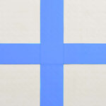 vidaXL Tapis gonflable de gymnastique avec pompe 500x100x20cm PVC Bleu