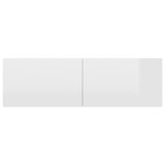 vidaXL Ensemble de meubles TV 4 Pièces Blanc brillant Aggloméré