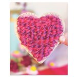 Coffret DIY - Coeur rouge et rose à tisser