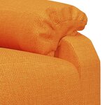 vidaXL Fauteuil électrique de massage Jaune Tissu