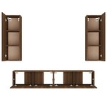 vidaXL Ensemble de meubles TV 4 Pièces Chêne marron Bois d'ingénierie