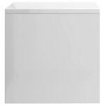 vidaXL 2 Pièces Tables de chevet Blanc brillant 40 x 30 x 30 cm Aggloméré
