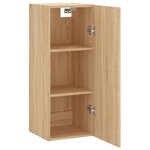 vidaXL Armoire murale chêne sonoma 34 5x34x90 cm