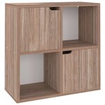 vidaXL Bibliothèque Sonoma gris 60x27 5x59 5 cm Aggloméré