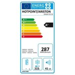 Hotpoint zhu6 f1c xi - congélateur armoire - 222l - froid ventilé - l 60cm x h 167cm - silver