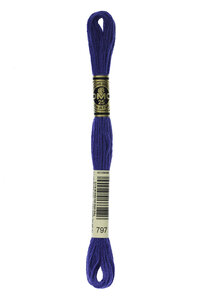 Fil Mouliné DMC Gold Concept 8M Col. 797 Broderie et Point de Croix