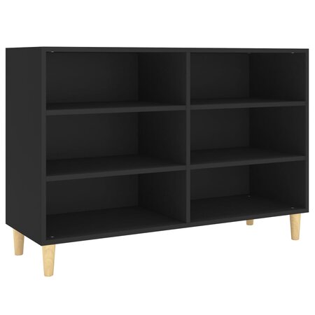 vidaXL Buffet Noir 103 5x35x70 cm Aggloméré