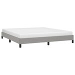 vidaXL Cadre de lit Gris clair 160x200 cm Tissu