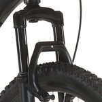 vidaXL Vélo de montagne 21 vitesses Roues de 27 5 pouces 38 cm Noir