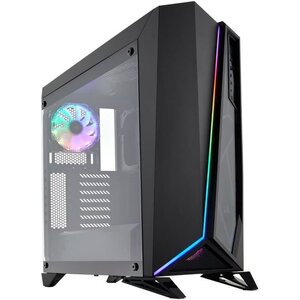 CORSAIR Boitier PC Spec Omega RGB -  Moyen Tour - Noir - Fenetre en Verre Trempé (CC-9011140-WW)
