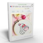 Coffret DIY - Broderie décorative - Femme à lunettes
