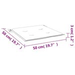vidaXL Coussins de chaise de jardin 4 Pièces gris 50x50x3 cm tissu oxford