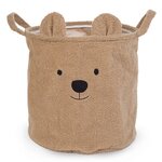Childhome panier de rangement teddy 40x40x40 cm beige