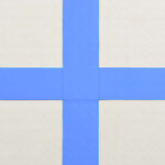 vidaXL Tapis gonflable de gymnastique avec pompe 60x100x10 cm PVC Bleu