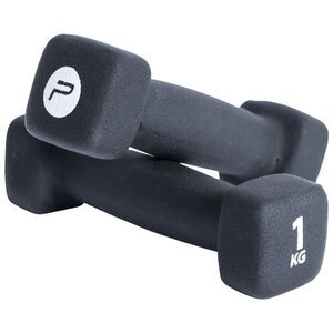 Pure2Improve Ensemble d'haltères 2x1 kg Néoprène Noir