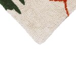 Tapis coton motif plantes et fleurs - 140 x 200