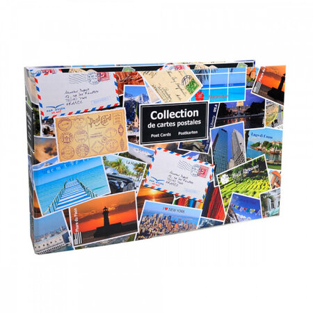 Album de collection pour cartes postales 400 cartes 44x26 5 cm exacompta