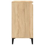 vidaXL Tables de chevet 2Pièces chêne sonoma 40x35x70cm bois d'ingénierie