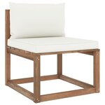 vidaXL Salon palette de jardin 6 Pièces et coussins Bois de pin imprégné