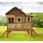 Axi maison pour enfants avec toboggan emma bois