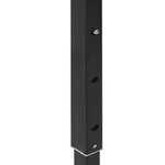 vidaXL Tente de réception pliable avec parois Noir 3x6 m
