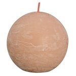 Bolsius Bougies boule rustiques Shine 6 Pièces 76x71 mm Rose brumeux