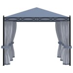 vidaXL Tonnelle avec moustiquaire 3x4 m Anthracite Acier