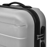 vidaXL Jeu de valises rigides 3 pièces Argenté 45 5/55/66 cm