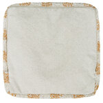 Pouf Vichy miel 20 x 40 x 40 cm